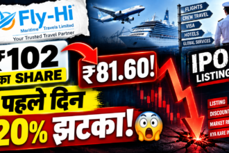 ₹102 का SHARE → ₹81.60! 😱 पहले दिन 20% झटका!
