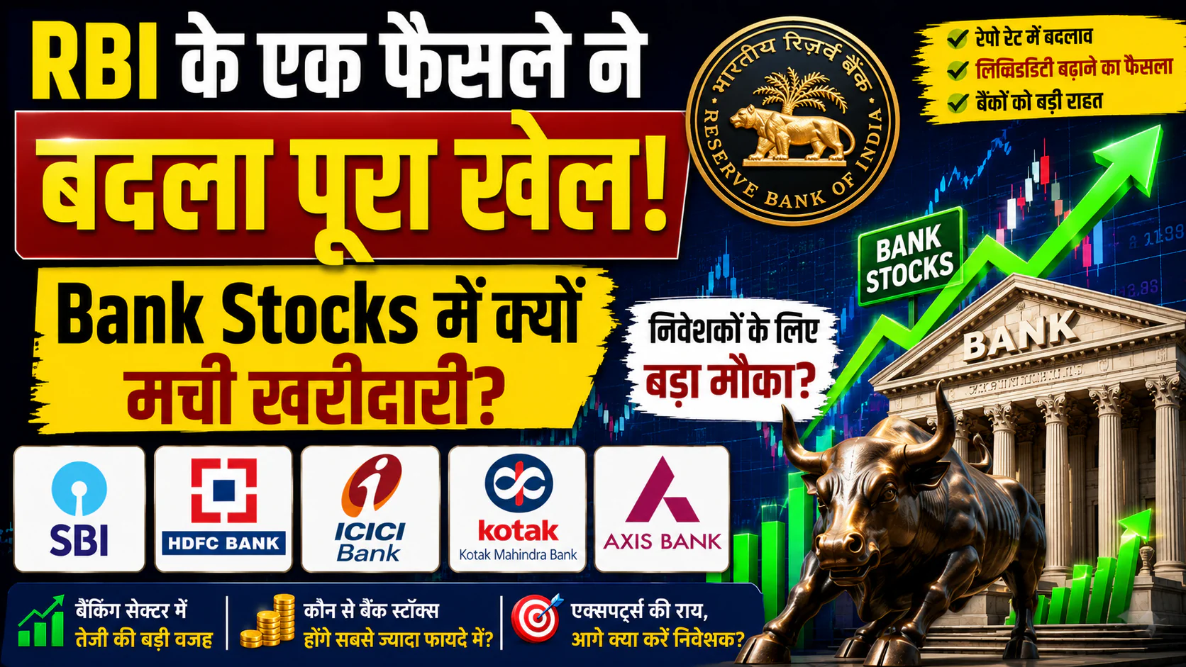 RBI के एक फैसले ने बदला पूरा खेल Bank Stocks में क्यों मची खरीदारी