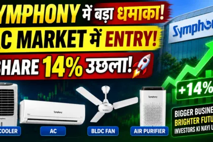 SYMPHONY में बड़ा धमाका! AC MARKET में ENTRY! SHARE 14% उछला! 🚀